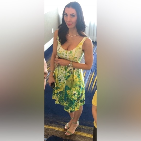 Nine West Floral Fit & Flare Dress with Pockets | Size 4 - Picture 8 of 8